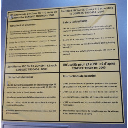Depósito IBC de 1000 l - GRV ATEX antiestático
