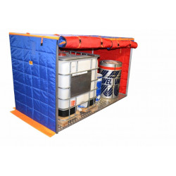 Caja calefactada de 125 x 125 x 150 cm