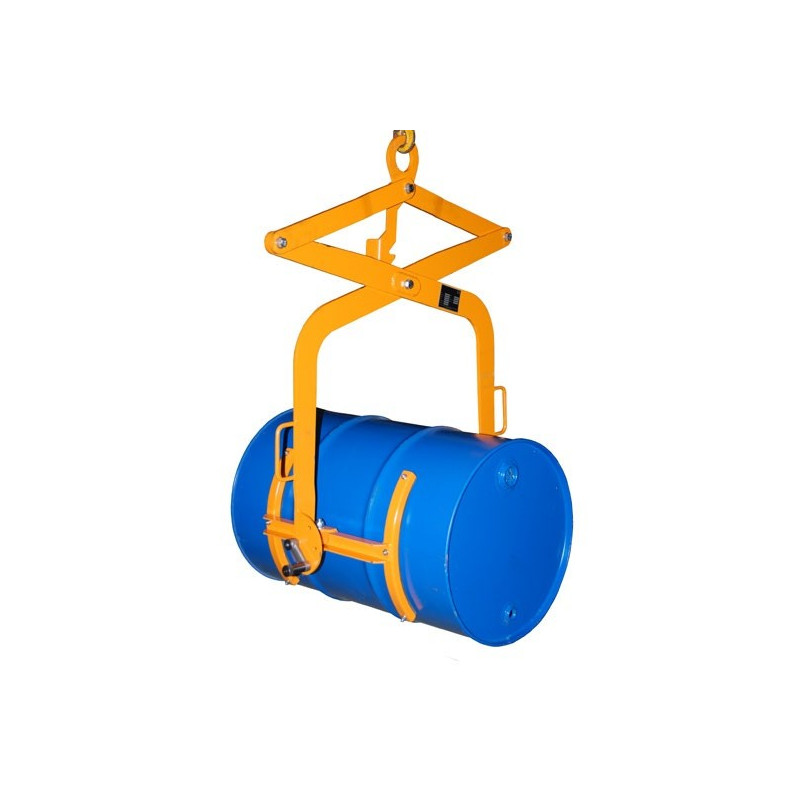 Volcador de barriles con polipasto para barriles de 200 l