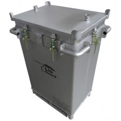 Caja de transporte de batería de litio dañada P908