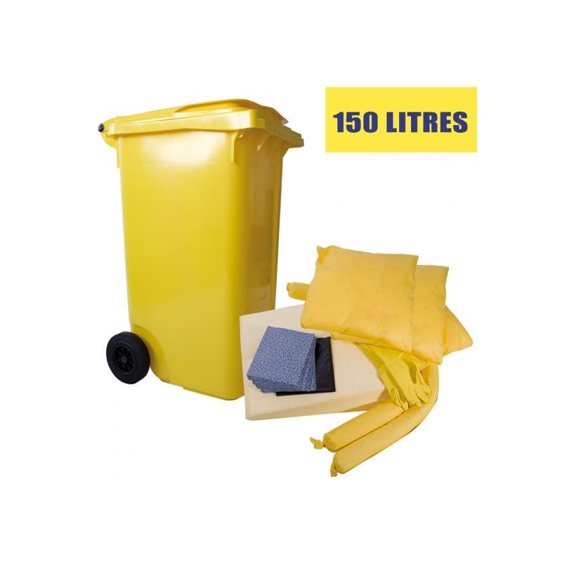 Kit de intervención para productos químicos de 150 litros