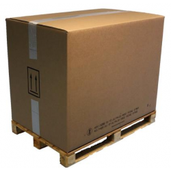 Caja-palé de cartón con doble homologación UN 4G/Y420 + 4GV/X260