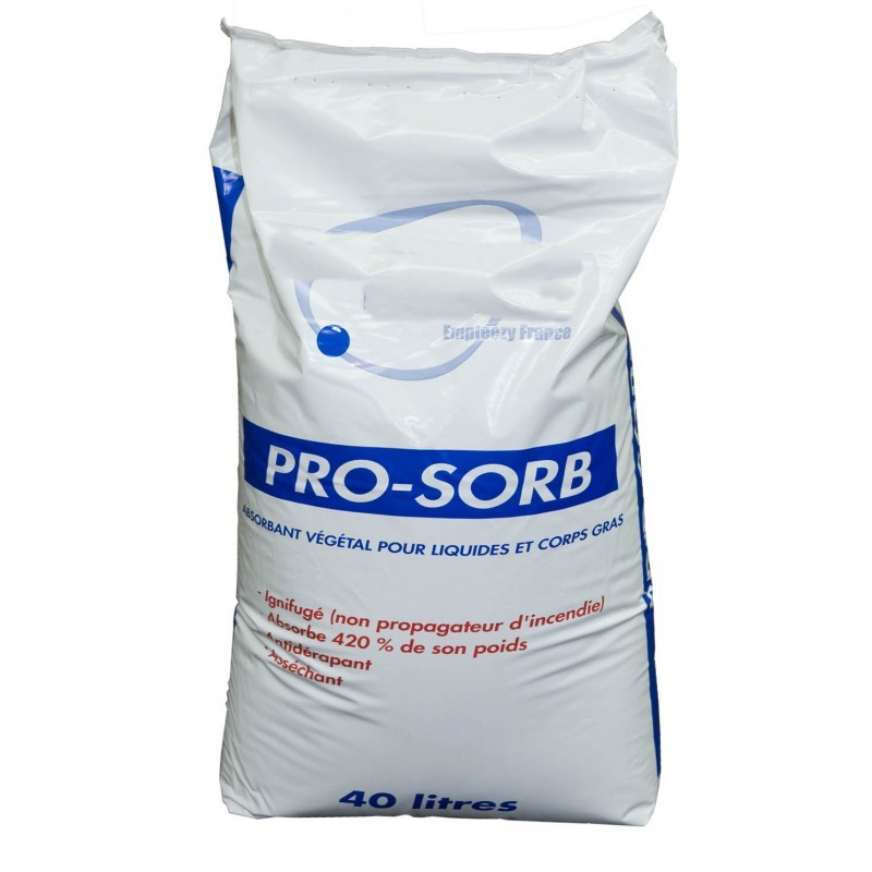 Granulado absorbente mineral para uso vial (palé de 50 sacos)