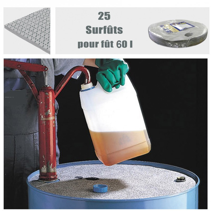 Bases absorbentes para bidones de 60 litros