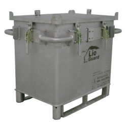 Caja de transporte de batería de litio dañada P908