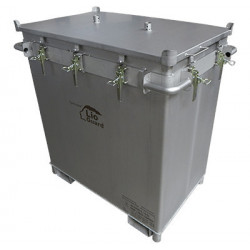 Caja de transporte de batería de litio dañada P908