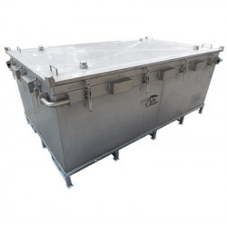 Caja de transporte de batería de litio dañada P908