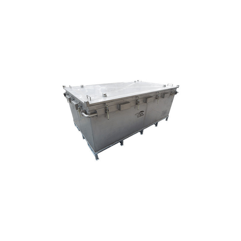 Caja de transporte de batería de litio dañada P908