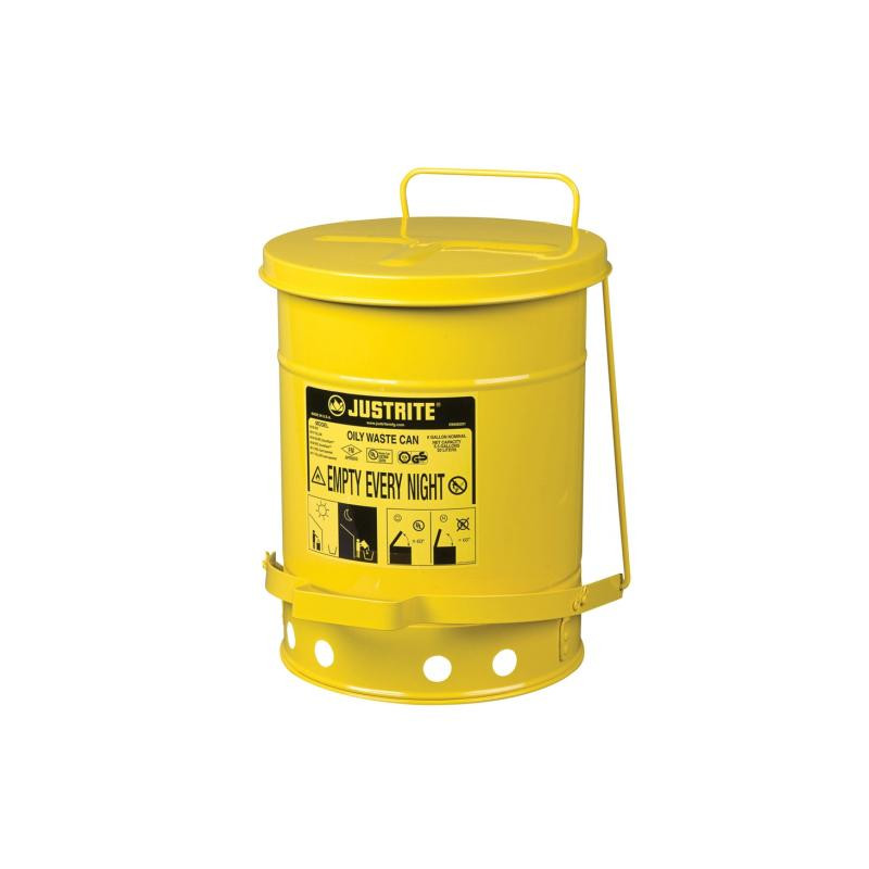 Contenedor para residuos contaminados e inflamables