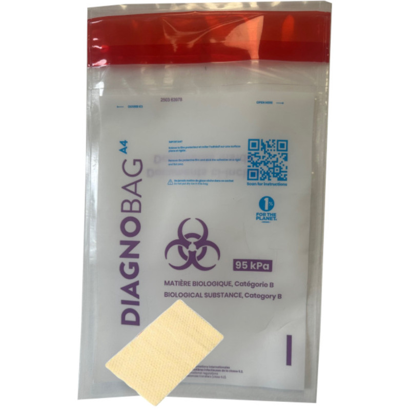 DIAGNOBAG A4 con material absorbente