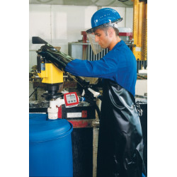 Bomba para vaciar barriles o depósitos de 1000 l de productos CONCENTRADOS, ácidos o alcalinos