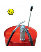 Bombeo de productos inflamables o corrosivos en zonas ATEX, barril y IBC GRG